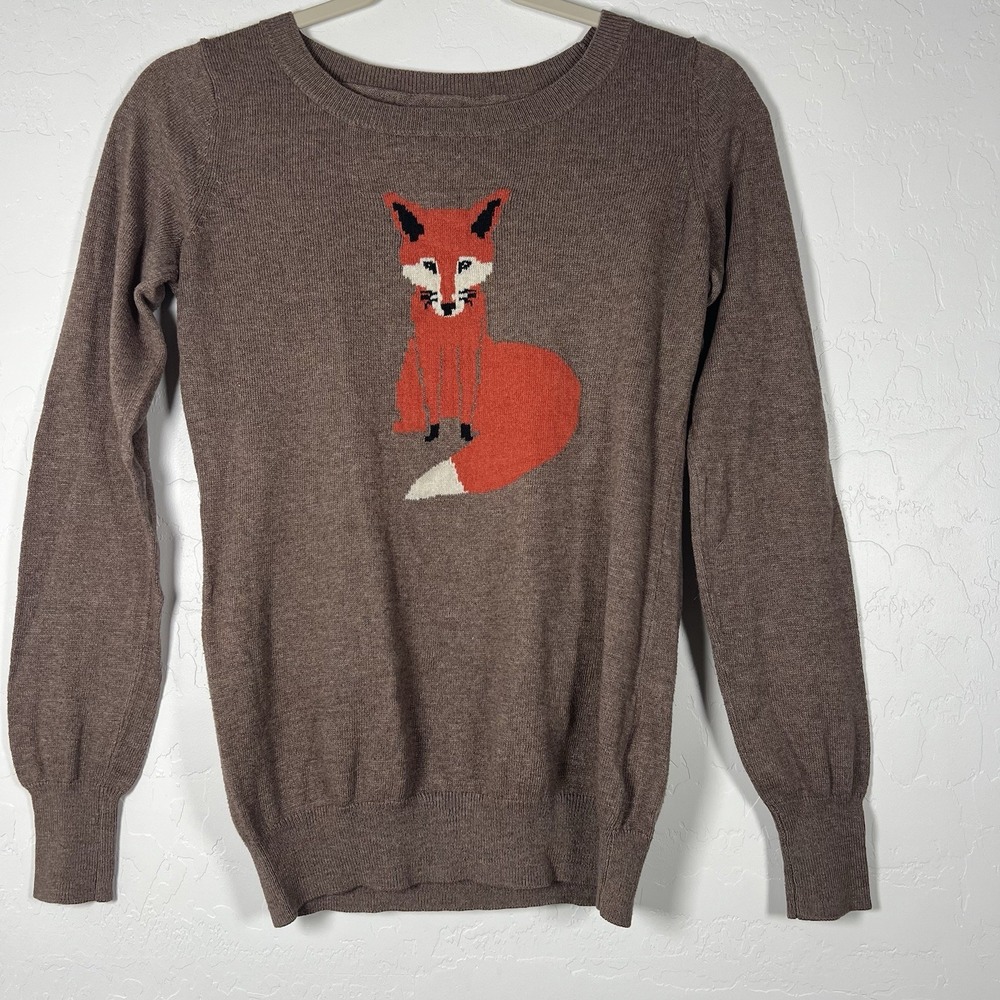 Old Navy Women's Fox Sweater Brown Size XS